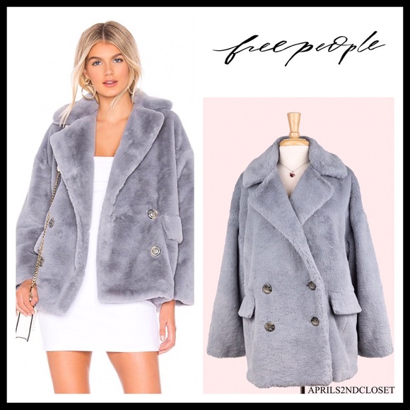 FREE PEOPLE TEDDY COAT JACKET FAUX FUR COAT A3C - Picture 16 of 16